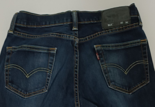 Pantalón Levis 511 30x32 Usa Stretch Ajustado De La Pierna 