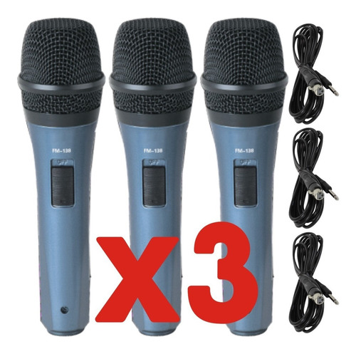 Imagen 1 de 10 de 3 Microfono Ross Fm138 Para Cantante Karaoke Envio