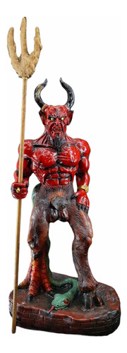 Figura Demonio Rojo Con Pata De Gallo, 60 Cm + Regalo
