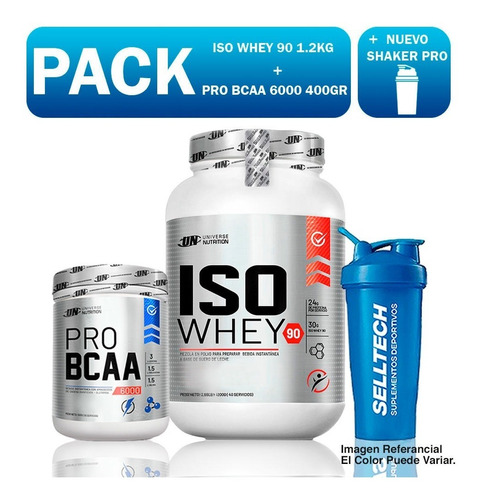 Un Iso Whey 90 1.2kg Chocolate+pro Bcaa 6000 500gr Naranja