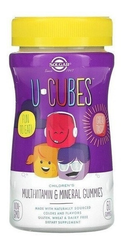 Solgar | U-cubes | Multi-vitamina Ninos | 60 Gummies