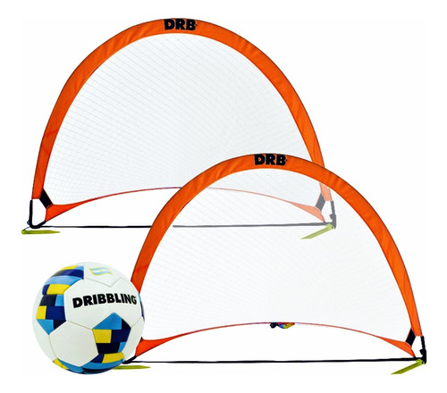 Combo Fútbol Portátil 2 Arcos + Pelota + Bolso | Favio Sport