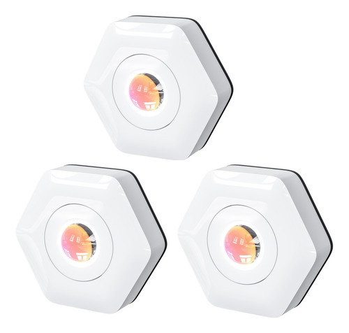 Pack 3 Lampara A Pilas Led Para Armario Con Luz Táctil,noche