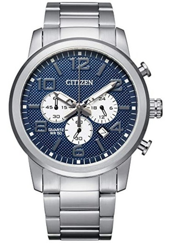 Citizen Quartz Chronograph Blue Dial An8050-51m ... Dcmstore