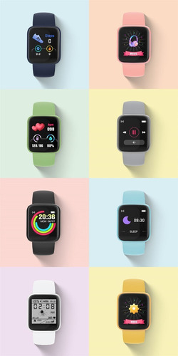. 8pzs Smartwatches Y68 Bluetooth Inteligente Mayoreo