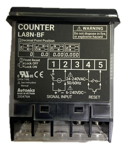 Contador De Pulsos Modelo La8n-bf Marca Autonics