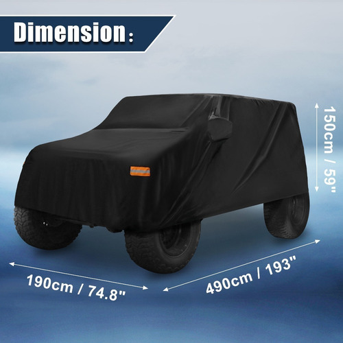 Funda Protectora Para Jeep Wrangler Jk Jl 2007-2021