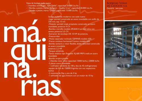 Bodega Viñas De Caucete S.a