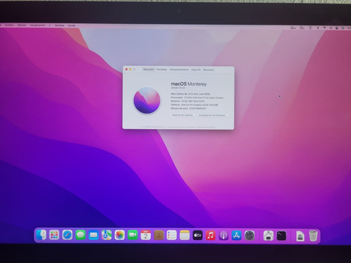 Apple Imac 21.5 2015 / Core I7-5th, / Ram 16 Gb / Ssd 256 Gb Plateado (Usado)