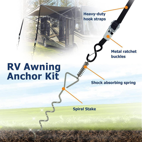 Juego De Ganchos Para Toldos Rvawning Para Colgar Ropa, Con