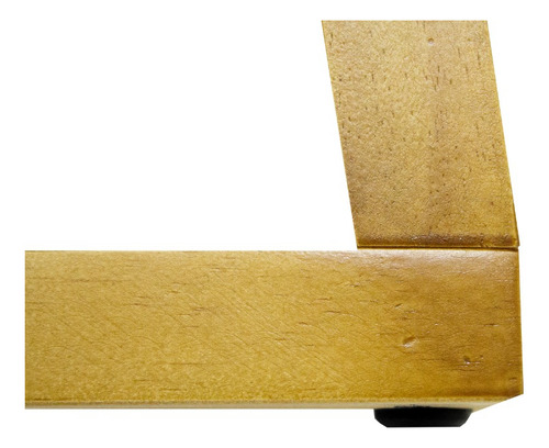 Pernas Móveis Lary 75cm Tampo Madeira Pé X Mesa Jantar Nc Cor Cru