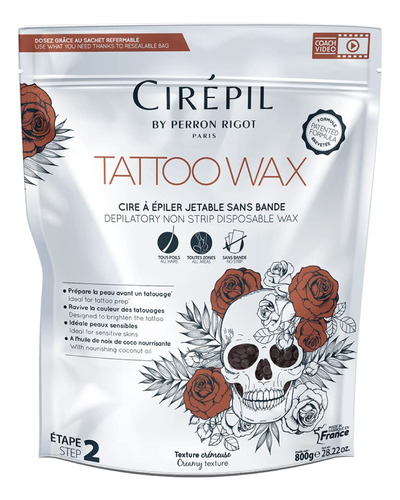 Cirepil - Tattoo - Sublim Care - Bolsa De Cuentas De Cera De