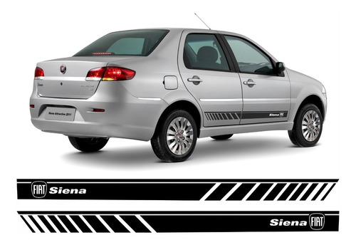 Faixas Adesivo Fiat Siena Logo Tuning  Personalizada Imp366