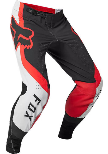 Pantalon Moto Flexair Efekt Negro/rojo/blanco Fox