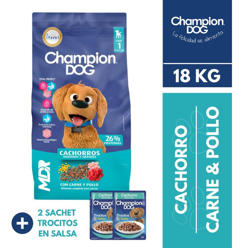 Champion Dog Cachorro 18kg |solo Flex Rm | Distribuidora Mdr