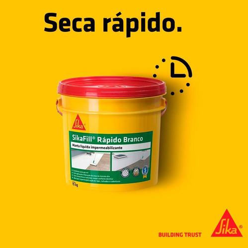 Manta Liquida Sikafill Rápido - Branco 3,6kg
