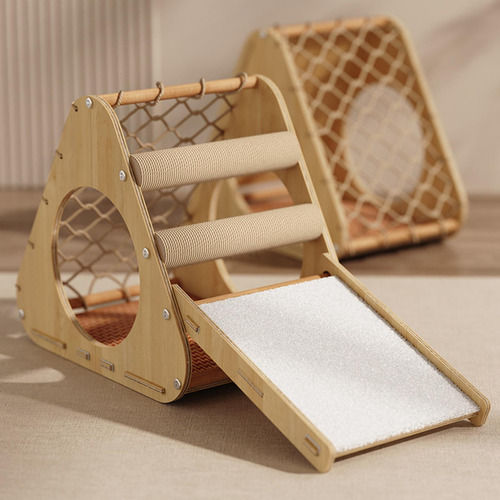 Casa Rascadora Para Gatos, , Juguete Para Moler Con Escalera