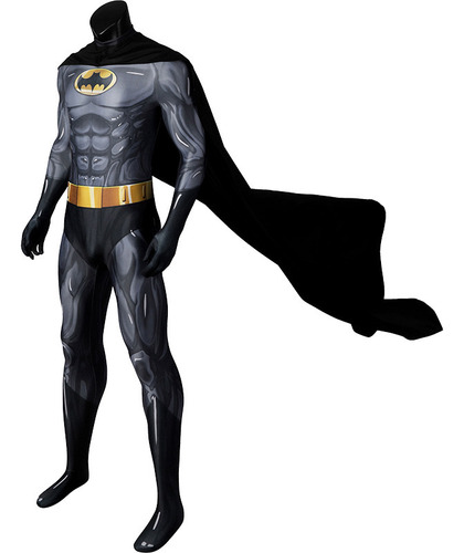 Batman Cos Animado De Una Sola Pieza Mallas Temporada 1 Cosplay Mono Traje De Capa
