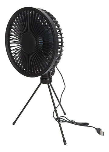 Ventilador Solar Para Acampar, Salida De Viento Fuerte, Usb