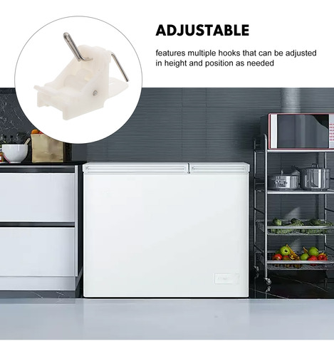 Clipes De Prateleira De Geladeira Freezer Hook Suporte Pesad
