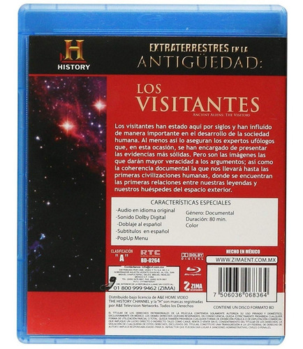 Imagen 2 de 3 de Los Visitantes The History Channel Documental Blu-ray