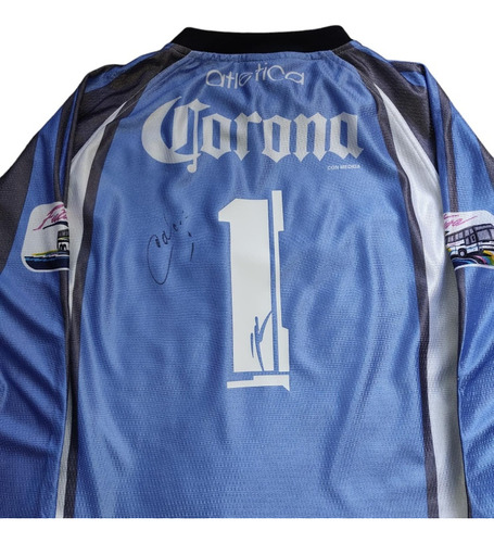 Uniforme Pachuca Portero 2001 Firmado Miguel Calero Campeón (Usado)
