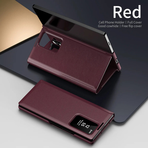 Funda De Teléfono Con Tapa Para Samsung Galaxy Z Fold 6, 5, 4, 3 Pliegues, 6 Pliegues, 5 Pliegues, 4 Pliegues, 3, 5g, Tarjetero Con Ventana Inteligent