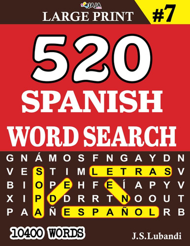 Libro: 520 Palabras De Búsqueda En Español #7 (10400 Palabra