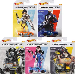 Hotwheels Colección Completa Overwatch Set X 5 Original