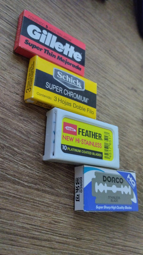 Cuchillas De Afeitar Premium: Gillette Dorco Shick Feather