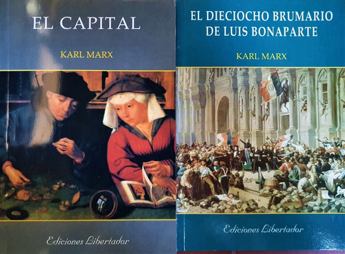Lote X2 Marx Ed. Libertador Capital Dieciocho Brumario 