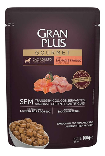 Granplus Sache Cao Adulto Salmao 100g