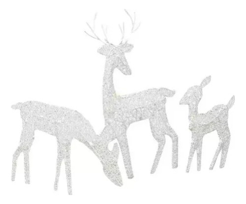 Enfeite De Natal Com Design De Rena Iluminado Led Para Jardi