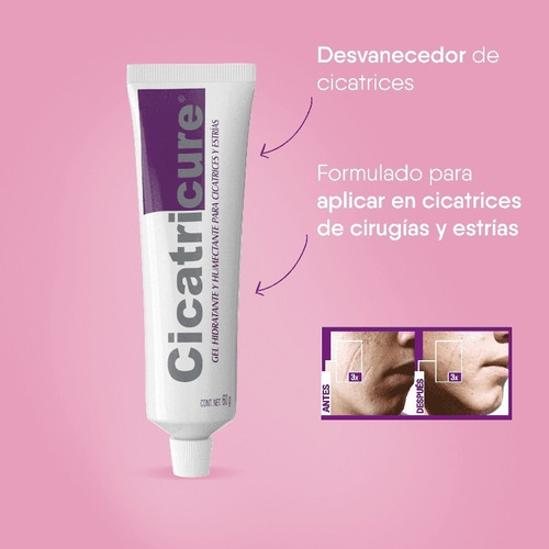 Cicatricure Gel Para Cicatrices Estrías Quemaduras Acné 60g Momento de aplicación Día/Noche Tipo de piel Mixta