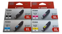 Comprar Pack 4 Tintas Canon 151 Xl Original Ix6810 Ip7210 Mg5410
