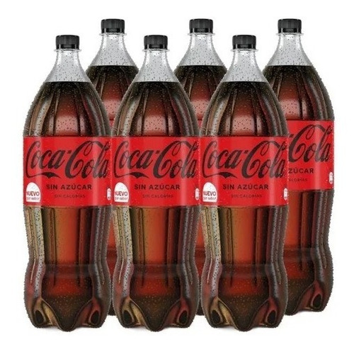 Refresco Coca Cola Zero Botella 2.25 L Pack X 6