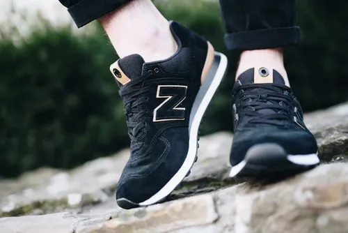 T nis New Balance 574 Classic Masculino Preto Ml574jfe L
