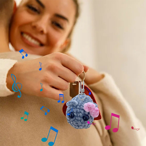 Meme De Hamster De Crochê Com Laço, Fofa, Decoração De Prese