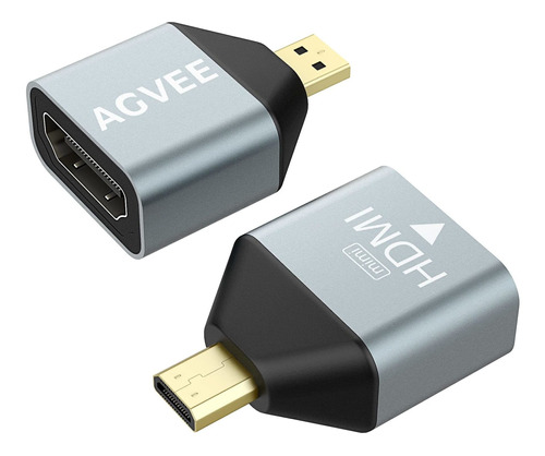 Agvee Adaptador Hdmi Micro Tipo 19 Pin 2.0 4 Ka 60 Hz Aa