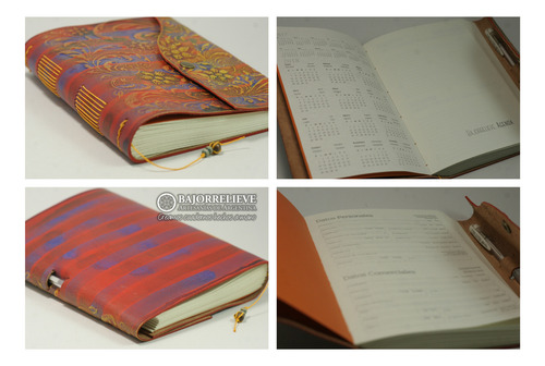 Agendas De Cuero Artesanales, Bitácoras A5. Hecho A Mano