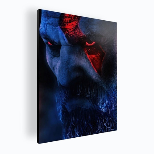 Cuadro Decorativo Diseño Mural Poster Kratos 30x42 Mdf