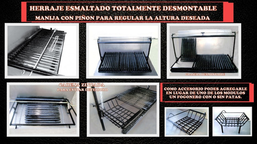 Herraje/parrilla De 105cm Por 60cm Desmontable Elevación!!m