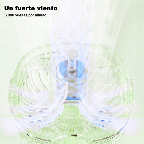- Ventilador De Mano Pequeño, Portátil, Recargable Y