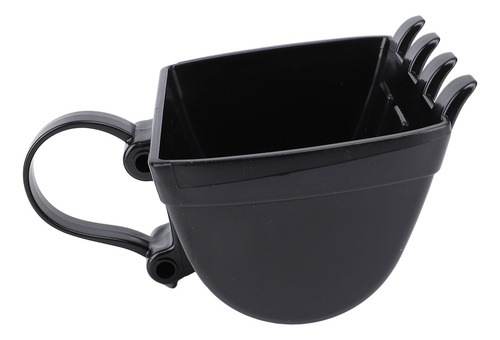 Taza De Café Negra Con Forma De Cubo Excavador, 330 Ml, Abs