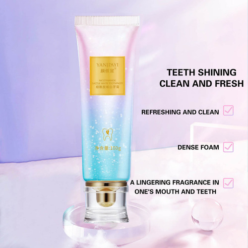 Creme Dental Q Cleaning Fresh Breath Bright Tooth Peach T 50