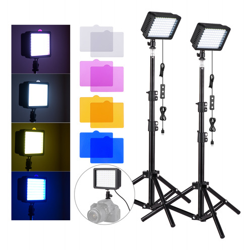 Lámpara De Fotografía, Trípode, Panel De Vídeo, Luz Led, 2 K