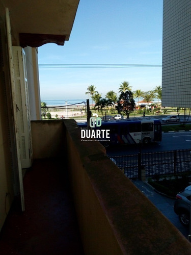 Imagem 10 de 22 de Apartamento Para Venda, Frente Mar, Vista Mar, 2 Quartos, 2 Banheiros, Sacada Lateral, Elevador, Garagem Vaga Coletiva, Praia Do Itararé, São Vicente - Ap01424 - 34180863