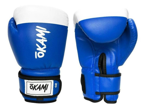 Guante Box Okami Profesional Azul Blanco