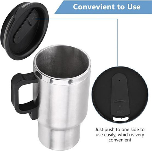 Taza Calefactora Para Automóvil, Taza Termo Calentada De Ace