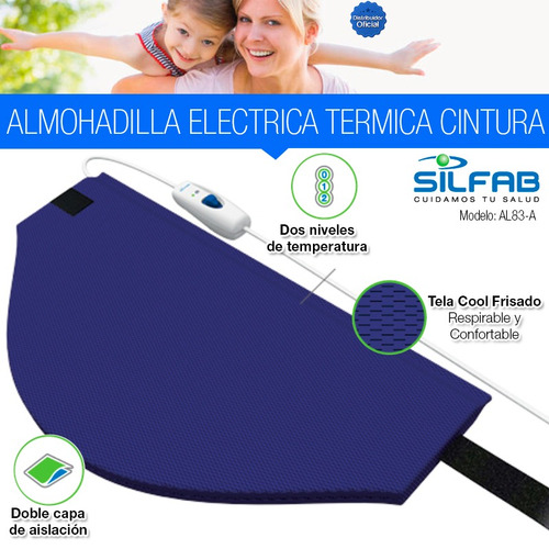 Almohadilla Termica Silfab Cuello Cintura Calor Electrica